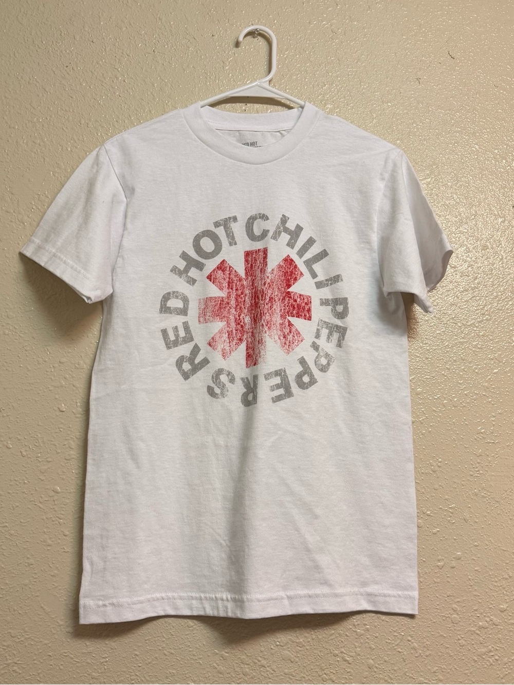 Red Hot Chili Peppers White Crew Tee